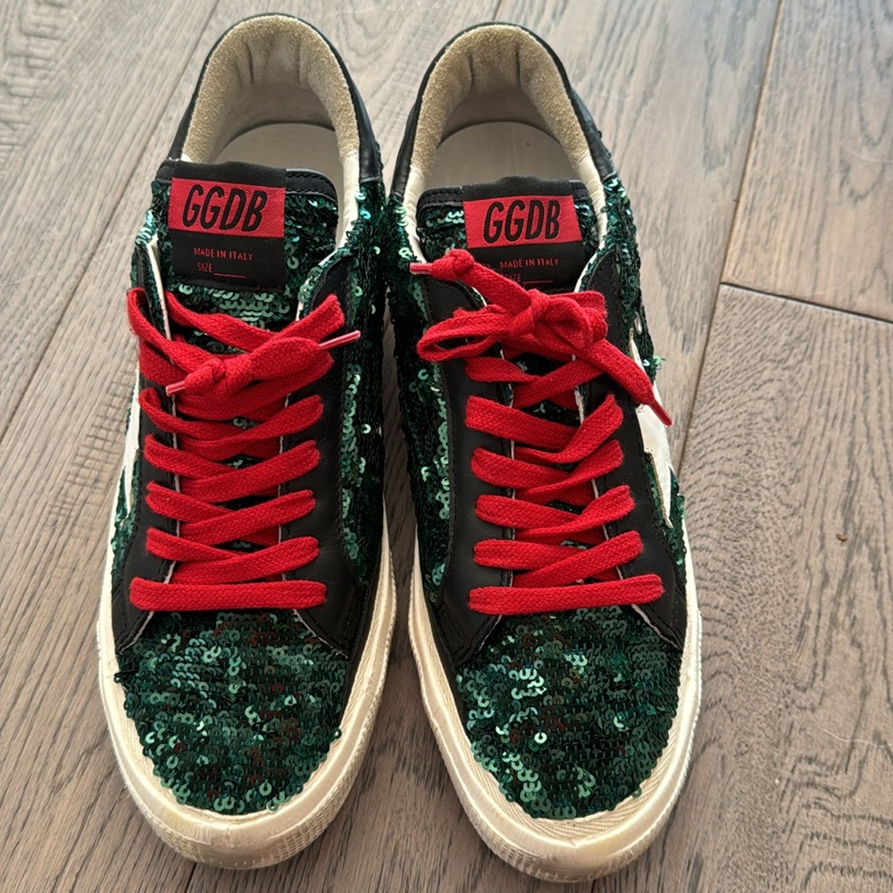 Golden Goose Deluxe Brand Venezia, glitter sneakers